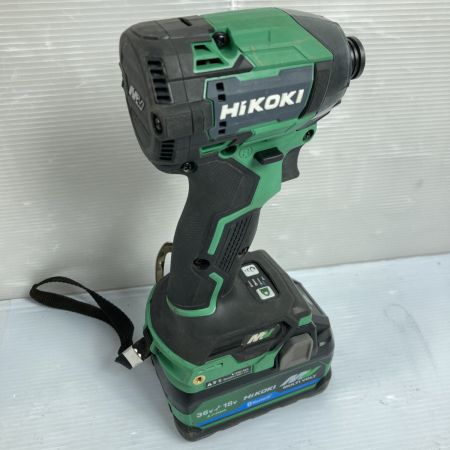  HiKOKI ハイコーキ 36V コードレスインパクトドライバ (バッテリ2個・充電器・ケース付）PSEマークあり WH36DD グリーン