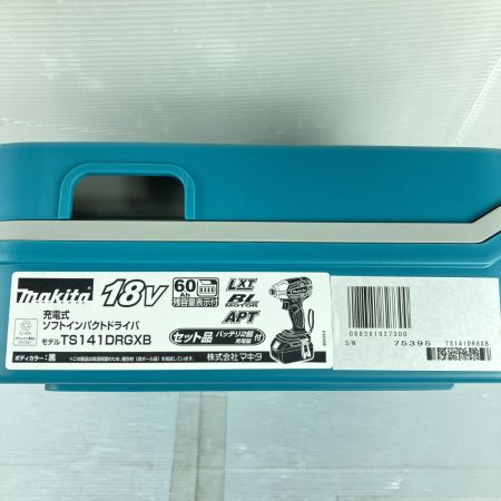  MAKITA マキタ 18V 充電式ソフトインパクトドライバ (バッテリ2個・充電器・ケース付）※PSEマークあり TS141DRGXB ブラック