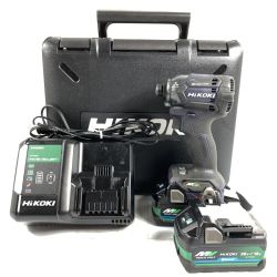 ＊＊ HiKOKI ハイコーキ 36V コードレスインパクトドライバ (バッテリ2個・充電器・ケース付）PSEマークあり WH36DC ブルー Bランク