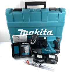 ＊＊ MAKITA マキタ 18V 充電式ハンマードリル バッテリ2個・充電器・ケース付 PSEマークあり HR244DRGX ブルー Cランク