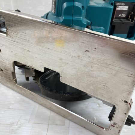  MAKITA マキタ 18V 125mm 充電式防じんマルノコ ケース付 バッテリ・充電器なし KS513D ブルー