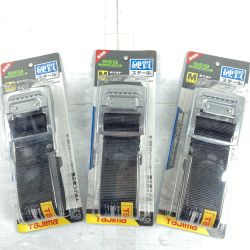 ＊＊ TAJIMA タジマ 胴ベルト 硬質スチール  Mサイズ 墜落制止用器具 新規格 3本セット BSM125-BK ブラック Sランク