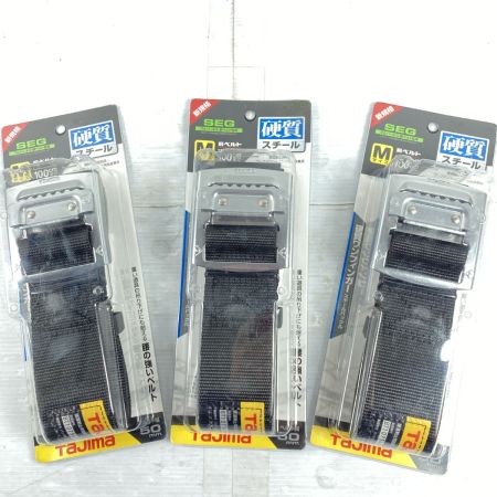  TAJIMA タジマ 胴ベルト 硬質スチール  Mサイズ 墜落制止用器具 新規格 3本セット BSM125-BK ブラック
