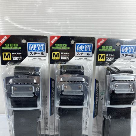  TAJIMA タジマ 胴ベルト 硬質スチール  Mサイズ 墜落制止用器具 新規格 3本セット BSM125-BK ブラック