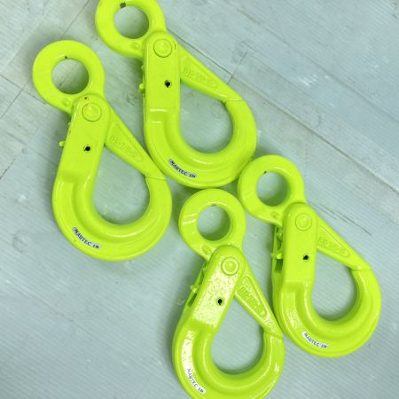  MARTEC マーテック スイベルフックフック 2.0t BK-7/8-10 x 4個 & 5.3t EKN-13-10 DB4 x 2個 合計6個セット イエロー