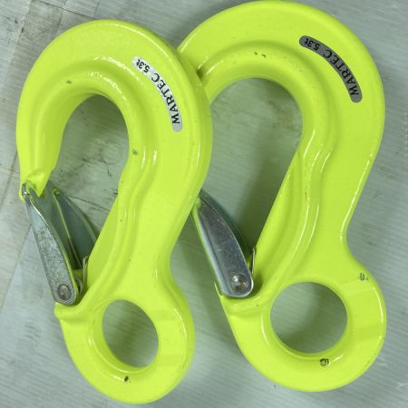  MARTEC マーテック スイベルフックフック 2.0t BK-7/8-10 x 4個 & 5.3t EKN-13-10 DB4 x 2個 合計6個セット イエロー