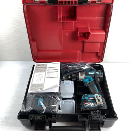  MAKITA マキタ 40Vmax 充電式ドライバドリル バッテリ2個・充電器・ケース付 PSEマークあり (1) DF003GRDX ブルー