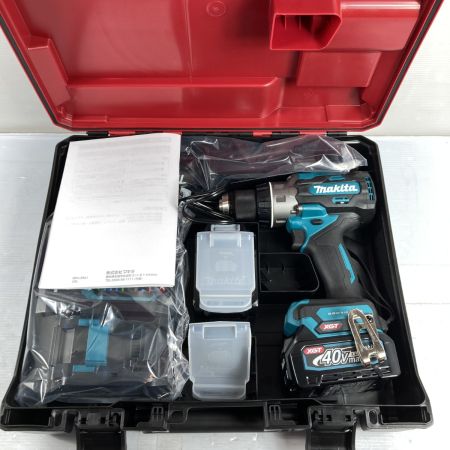  MAKITA マキタ 40Vmax 充電式ドライバドリル バッテリ2個・充電器・ケース付 PSEマークあり (2) DF003GRDX ブルー