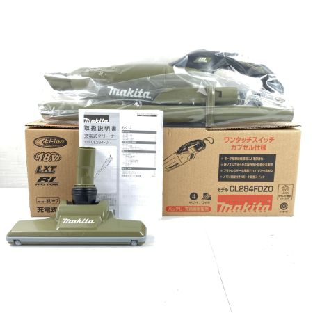  MAKITA マキタ 18v 充電式クリーナ 未使用品 本体のみ ※バッテリ・充電器なし CL284FDZO オリーブ