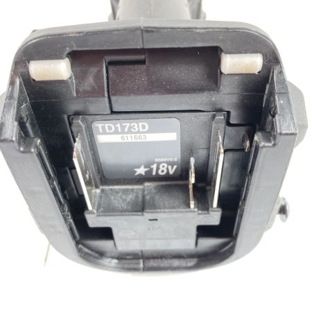  MAKITA マキタ 18v 充電式インパクトドライバ 本体のみ ※バッテリ・充電器なし TD173D ブラック