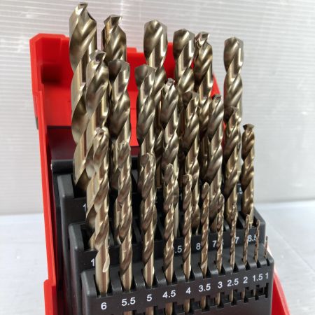  BOLNEY コバルトドリルビット セット 25PCS ケース入り 1mm~13mm HSS-CO シルバー