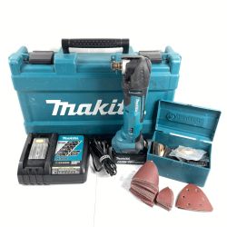 ＊＊ MAKITA マキタ 18V 充電式マルチツール (先端工具・バッテリ1個・・充電器・ケース付）PSEマークあり TM51DRG ブルー Cランク