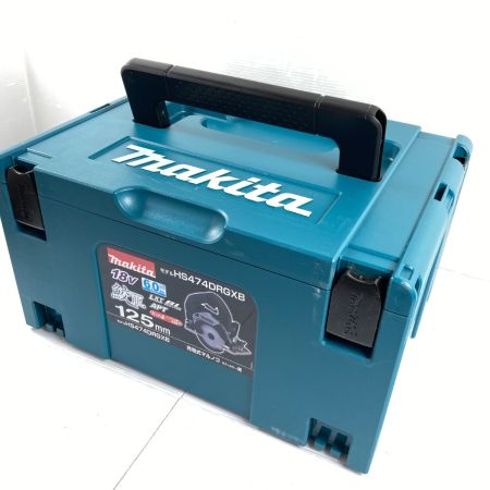  MAKITA マキタ 18V 125mm 充電式マルノコ 鮫肌 バッテリ2個・充電器・ケース付 PSEマークあり HS474DRGXB ブラック