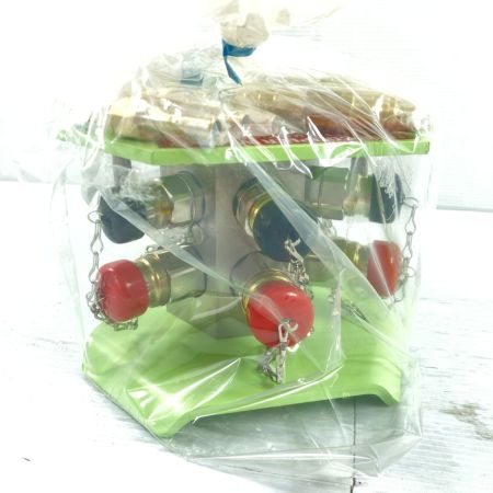  日東工器 【未使用品】日東工器/NITTO ラインカプラミニ LM32型 3分岐配管 酸素 ガス 溶断機 (1) LM32型 黄緑