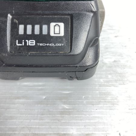  HiKOKI ハイコーキ 18v コードレスインパクトドライバ (充電池1個・ケース付) ※PSEマークあり WH18DD グリーン×ブラック