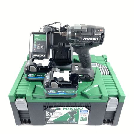 HiKOKI ハイコーキ 36V コードレスインパクトレンチ (バッテリ1個・充電器・ケース付）PSEマークあり WR36DH2XPBSZ ブラック