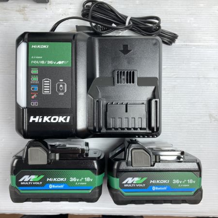  HiKOKI ハイコーキ 36V コードレスインパクトレンチ (バッテリ1個・充電器・ケース付）PSEマークあり WR36DH2XPBSZ ブラック