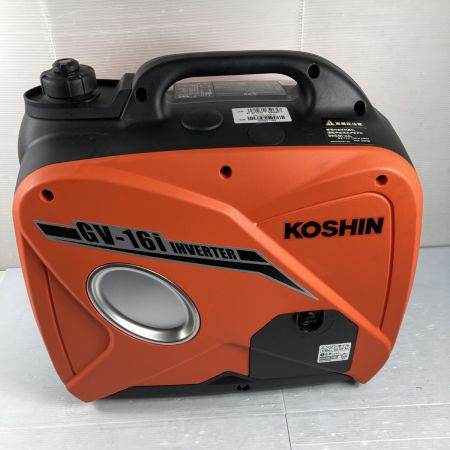  KOSHIN インバーター発電機 4サイクル 1.6KVA 50/60Hz (1) GV-16i オレンジ