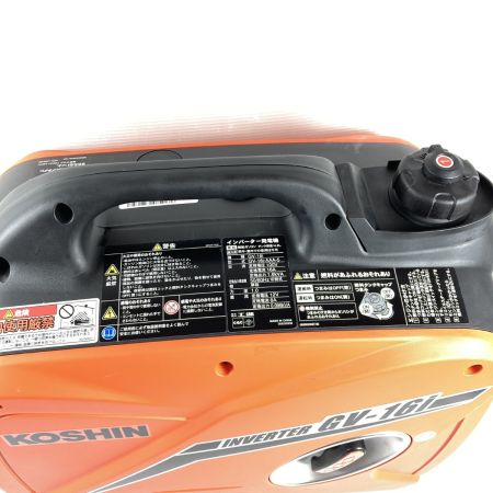  KOSHIN インバーター発電機 4サイクル 1.6KVA 50/60Hz (1) GV-16i オレンジ