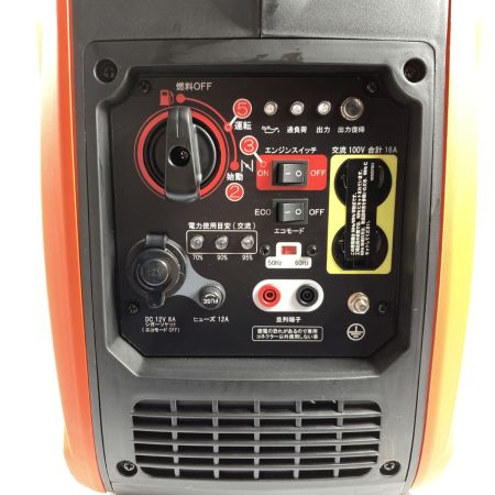  KOSHIN インバーター発電機 4サイクル 1.6KVA 50/60Hz (1) GV-16i オレンジ