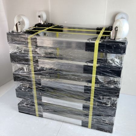  岐阜プラスチック 50L用 アングルキャリー 5個組  CB-50L シルバー×ブラック