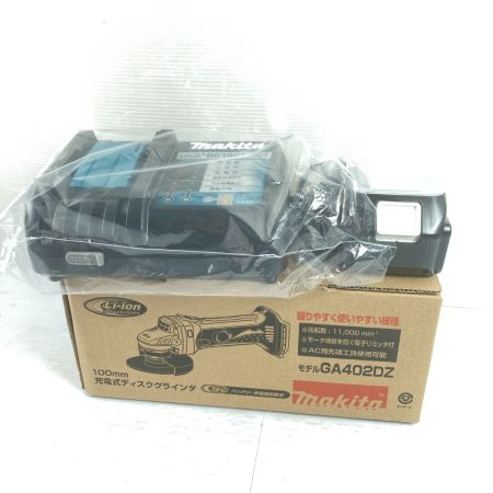  MAKITA マキタ 18V 100mm 充電式ディスクグラインダ バッテリ1個・充電器付 GA402D ブルー