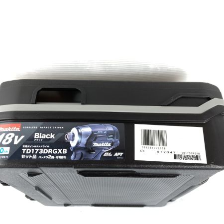  MAKITA マキタ 18V 充電式インパクトドライバ (バッテリ2個・充電器・ケース付）PSEマークあり TD173DRGXB ブラック