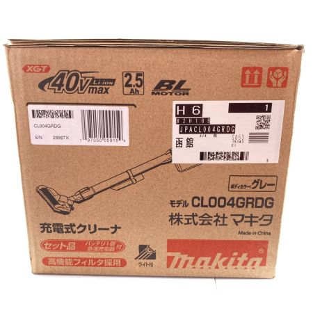  MAKITA マキタ 40Vmax 充電式クリーナ サイクロン (バッテリ1個・充電器付）PSEマークあり CL004GRDG ホワイト