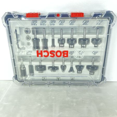  BOSCH ボッシュ ルーター・トリマービットミックス 15P ケース入り 2607017471 グレー