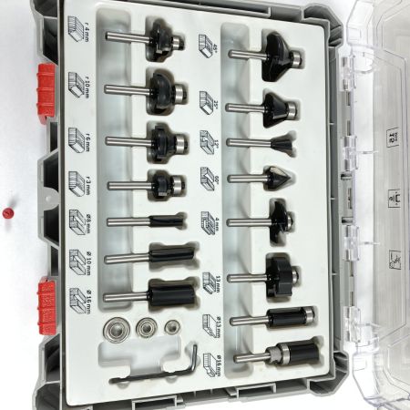  BOSCH ボッシュ ルーター・トリマービットミックス 15P ケース入り 2607017471 グレー