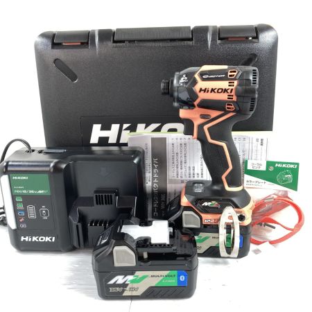  HiKOKI ハイコーキ 36V コードレスインパクトドライバ (バッテリ2個・充電器・ケース付）※PSEマークあり WH36DC2XPS(CS) コーラルストーン