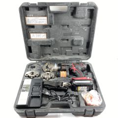  DIA 14.4V プレス式締付工具 バッテリ1個・充電器・ケース付 ※PSEマークあり BPD-15R レッド Cランク
