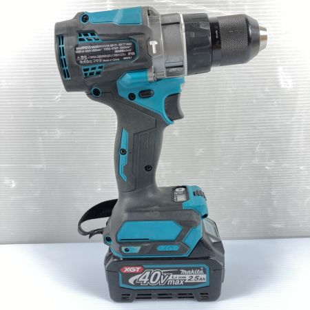  MAKITA マキタ 40Vmax 充電式震動ドライバドリル バッテリ1個付属 充電器なし PSEマークあり HP001G ブルー
