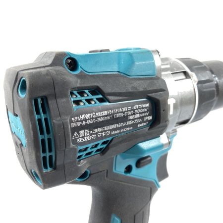  MAKITA マキタ 40Vmax 充電式震動ドライバドリル バッテリ1個付属 充電器なし PSEマークあり HP001G ブルー