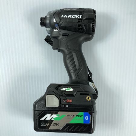  HiKOKI ハイコーキ 36V コードレスインパクトドライバ (バッテリ2個・充電器・ケース付）PSEマークあり WH36DC(2XPBS) ブラック