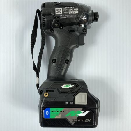  HiKOKI ハイコーキ 36V コードレスインパクトドライバ (バッテリ2個・充電器・ケース付）PSEマークあり WH36DC(2XPBS) ブラック