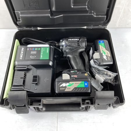  HiKOKI ハイコーキ 36V コードレスインパクトドライバ (バッテリ2個・充電器・ケース付）PSEマークあり WH36DC(2XPBS) ブラック