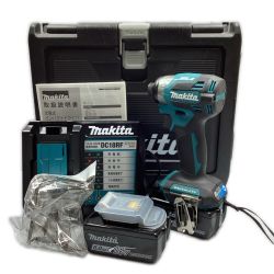 ＊＊ MAKITA マキタ 18v 充電式インパクトドライバ 充電器・充電池2個・ケース付 ※PSEマークあり TD173DRGX ブルー Aランク