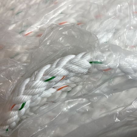   エステルスパンクロス ロープ　14mm/200m　重量約21kg 白/橙緑
