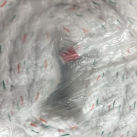   エステルスパンクロス ロープ　14mm/200m　重量約21kg 白/橙緑