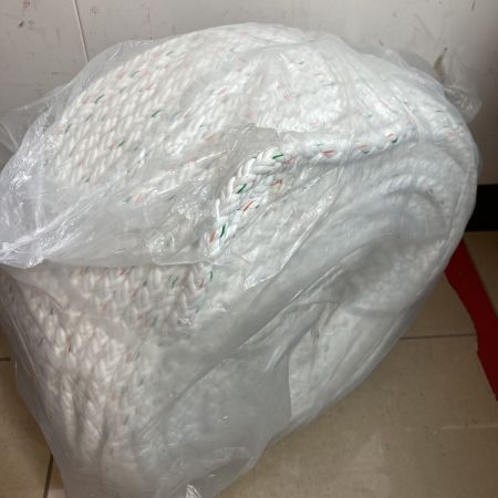   エステルスパンクロス ロープ　14mm/200m　重量約21kg 白/橙緑