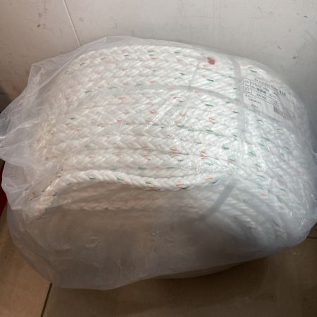   エステルスパンクロス ロープ　14mm/200m　重量約21kg 白/橙緑