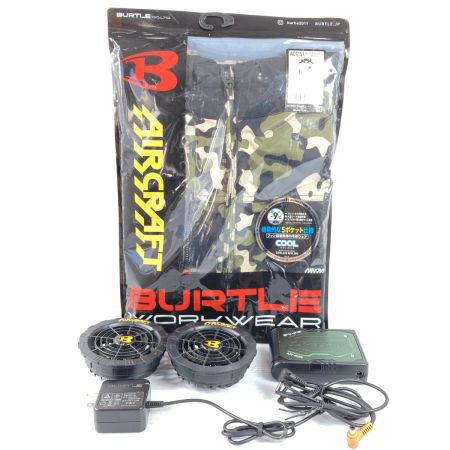  KYOCERA/BURTLE ファン空調服 バッテリ&ＡＣアダプタ セット サイズ3XL PSEマークあり AC1151/AC08-22V マーリン