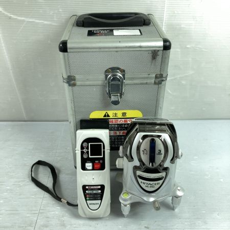  HITACHI 日立 レーザー墨出し器 「垂直1/ 垂直2/ 垂 直 /通り芯」 (受光器・ケース付) 校正歴不明 UG25U グレー