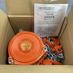 ＊＊ ZOJIRUSHI CORPORATION 象印 2t 3m チェーンブロック　未使用品 (2) C21type/2t3m Sランク