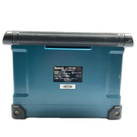  MAKITA マキタ 10.8v/14.4v/18v Bluetooth 充電式ラジオ付テレビ  リモコン・ACアダプター付 TV100 ブルー