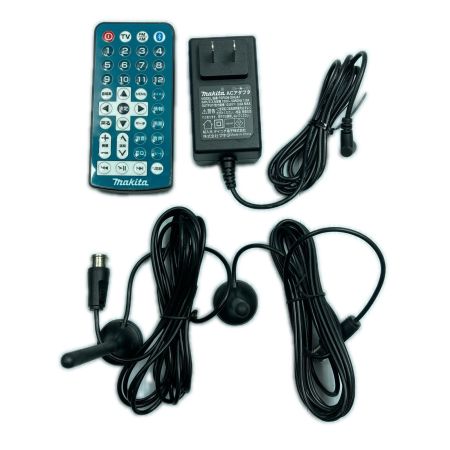  MAKITA マキタ 10.8v/14.4v/18v Bluetooth 充電式ラジオ付テレビ  リモコン・ACアダプター付 TV100 ブルー