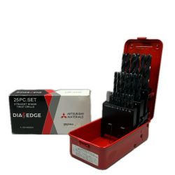 MITSUBISHI ミツビシ 鉄工用 ハイスドリルセット SET25 ブラック Sランク