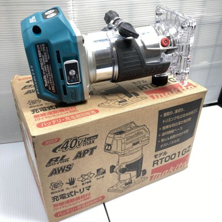  MAKITA マキタ 40Vmax 充電式トリマ 本体のみ （バッテリ・充電器別売り） RT001GZ ブルー