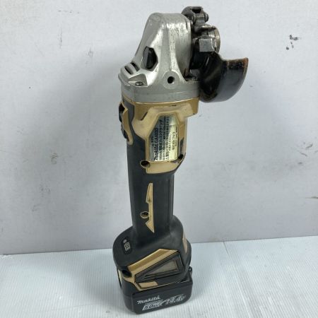  MAKITA マキタ 14.4V 100mm コードレスディスクグラインダ （バッテリ2個・充電器・ケース付）PSEマークあり GA403D ゴールド